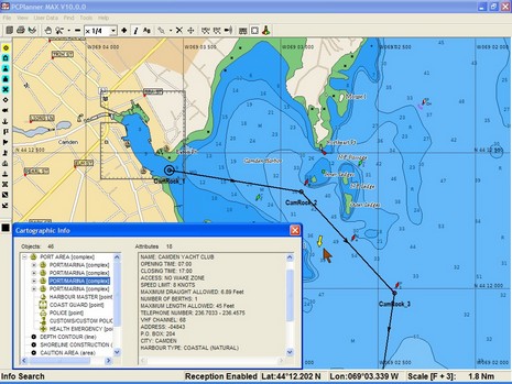 C-Map Max port info pcplanner3