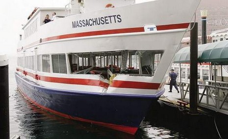 MBTA ferries collide