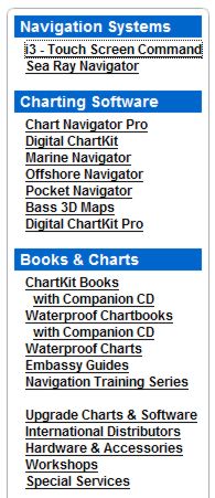 Maptech Product List