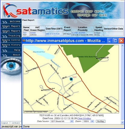 Satamatics screen