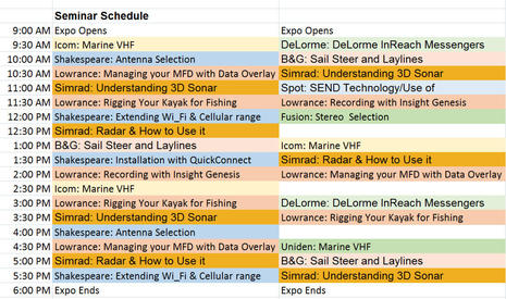 West Marine Electronics Expo sample store seminars